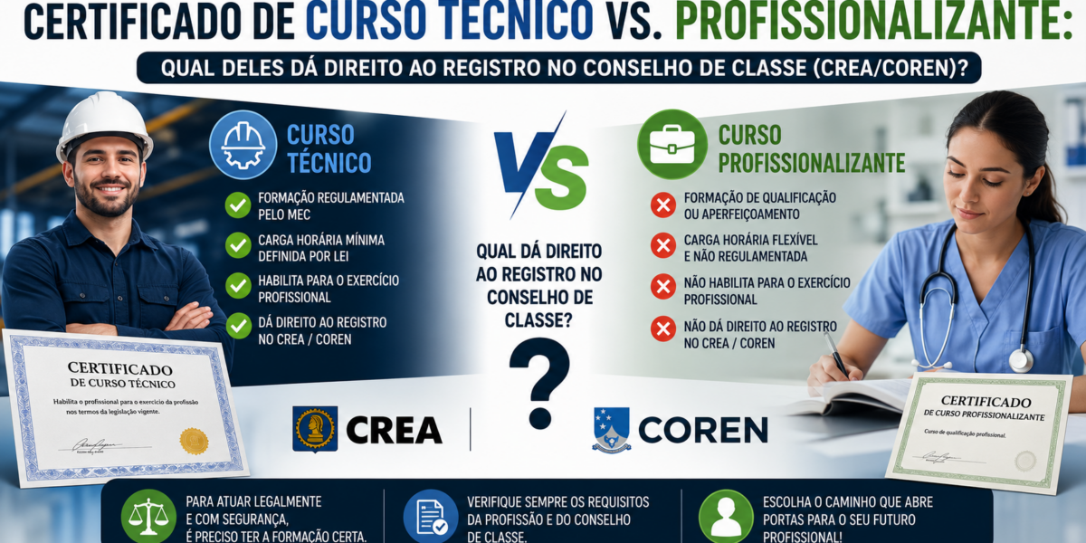 Curso Técnico ou Profissionalizante: Qual Dá Registro?